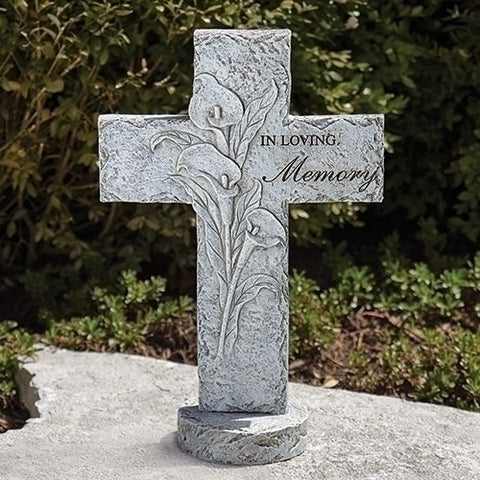 16.25" In loving memory cross