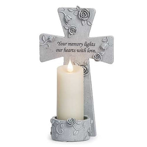 Cross with candle