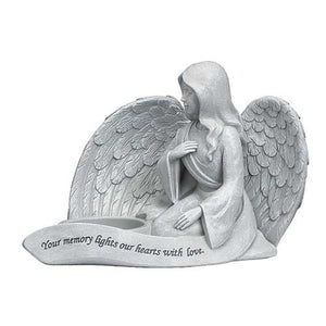 Memorial Angel with candle