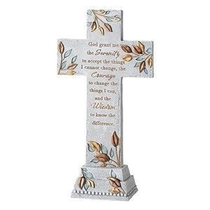 12.5" Serenity Prayer Cross