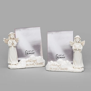 3" Angel Memorial card holder / frame