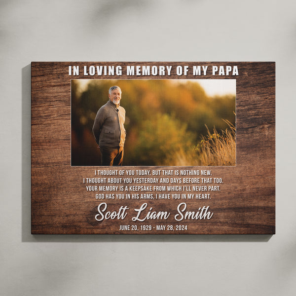 In Loving Memory Canvas